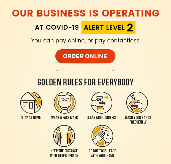 Our business is operating at Covid Alert level-2.